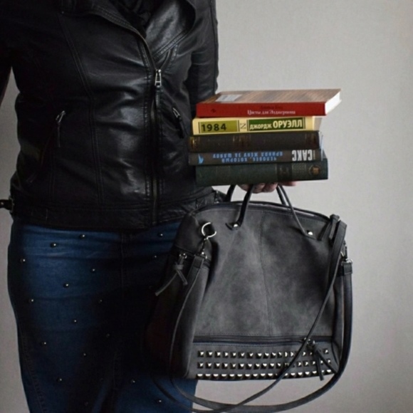TSH Handbags - "Lets Get Stuck Together" (Charcoal)